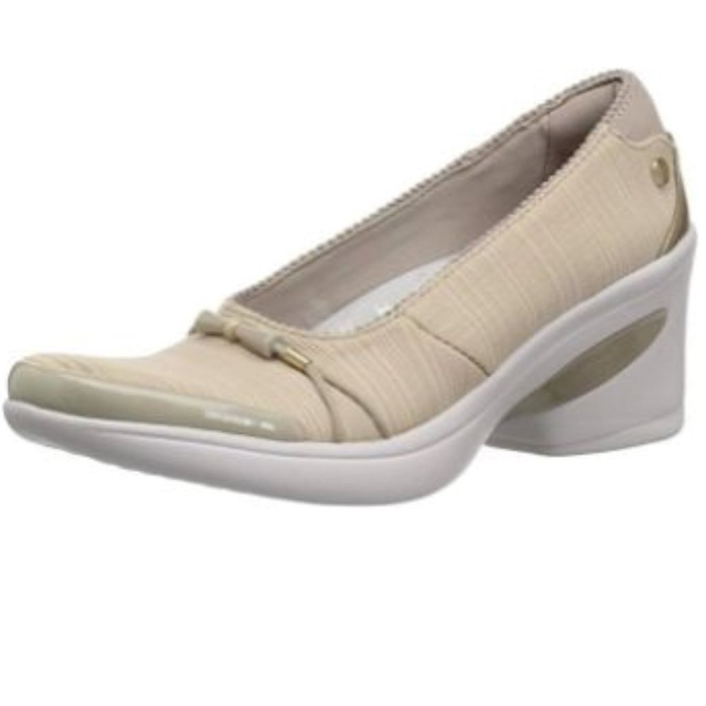 NIB BZEES WOMEN SIZE 8.5 W ELECTRIC PUMP Beige and white COMFY